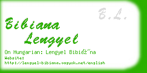 bibiana lengyel business card